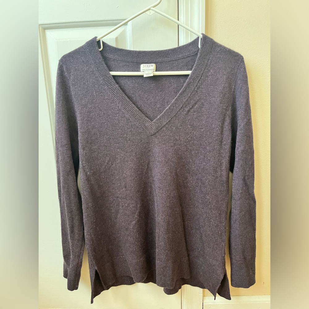 J Crew Long Sleeve Cashmere Sweater~Sz M